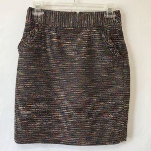 Ann Taylor Loft Multi Color Tweed Pencil Skirt